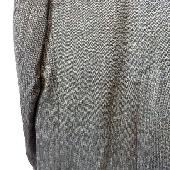 Jos A Bank Mens Herringbone Wool Olive Brown Suit Jacket Blazer 44XL Extra Long - Picture 12 of 16